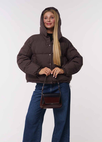 Коричневый зимний Пуховик Fashion