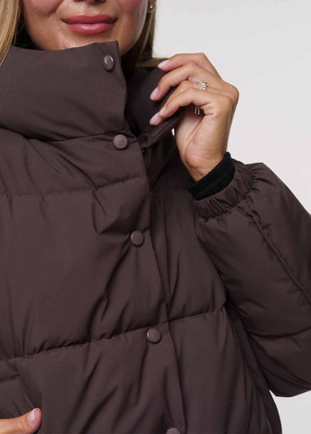 Коричневый зимний Пуховик Fashion