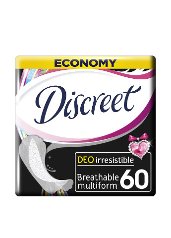 Щоденні гігієнічні прокладки Deo Irresistible Multiform, 60 шт Discreet (52469342)