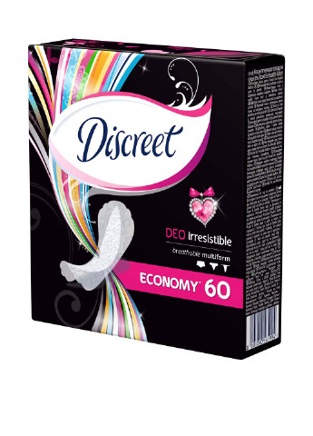 Щоденні гігієнічні прокладки Deo Irresistible Multiform, 60 шт Discreet (52469342)