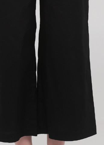 Комбинезон Monki комбинезон-брюки однотонный чёрный кэжуал хлопок