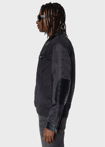 Чорна демісезонна куртка Diesel