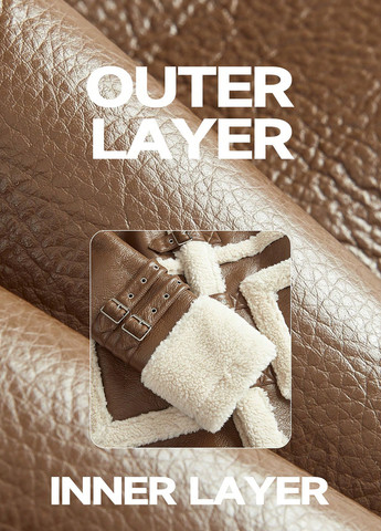 Коричневое зимнее Пальто однобортное SHEIN