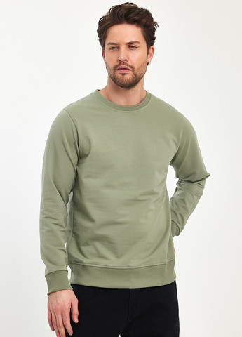 Серый свитшот Trend Collection однотонный без декора (285790743)