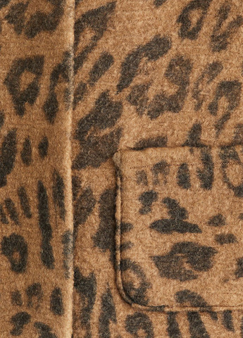 Светло-коричневый женский жакет H&M леопардовый - демисезонный