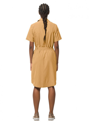 Гірчична кежуал сукня сукня-сорочка Jack Wolfskin однотонна