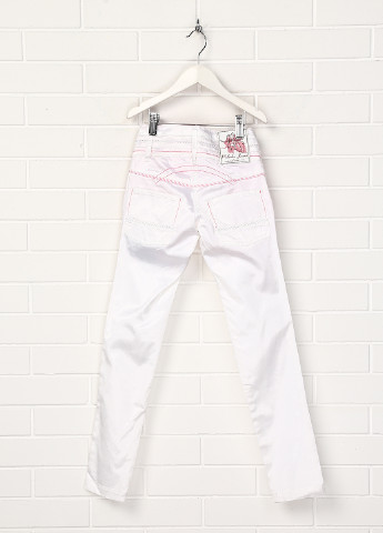 Белые кэжуал летние брюки Puledro