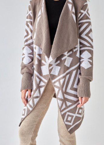 Светло-коричневый демисезонный кардиган MEREZHKA