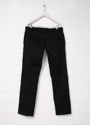 Черные кэжуал демисезонные со средней талией брюки Moscanueva