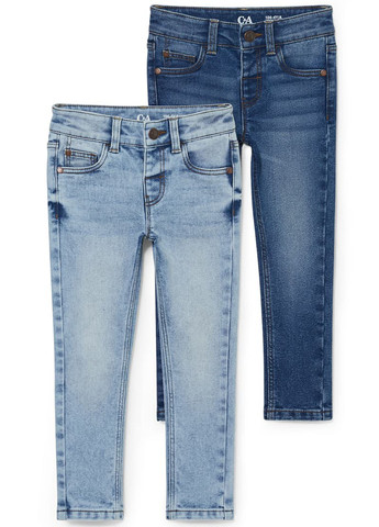 Комбинированные демисезонные слим джинсы (2 шт.) C&A