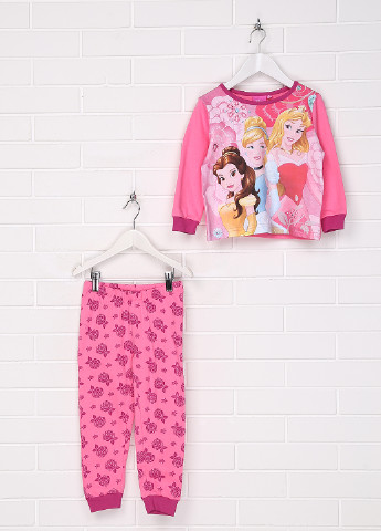 Рожева всесезон піжама (лонгслів, брюки) Disney