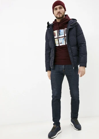 Синяя зимняя куртка Antony Morato