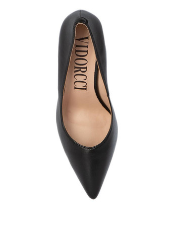 VIDORCCI Туфли лодочки черный з натуральная кожа, китай — демисезон (365619743)