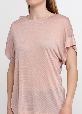 Рожево-коричнева літня футболка Kristina Mamedova
