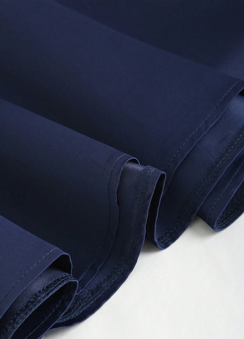 Темно-синя вечірня, коктейльна, кежуал сукня з спідницею-сонце SHEIN однотонна