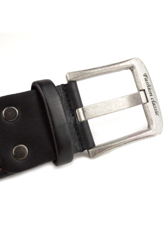 Ремень мужской широкий кожаный черный 5 см KB-50-01 (130 см) King's Belt (204850371)