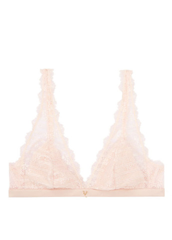 Светло-розовый бралетт бюстгальтер Victoria's Secret без косточек полиамид