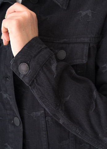 Черная демисезонная куртка Trussardi Jeans