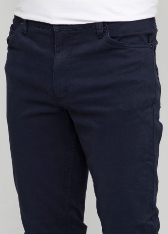 Синие джинсовые демисезонные прямые брюки Mustang