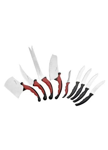 Набір ножів з магнітною планкою Pro Knives nri-2061 11 предметів Contour комбінований,