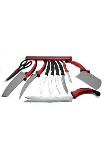 Набір ножів з магнітною планкою Pro Knives nri-2061 11 предметів Contour комбінований,