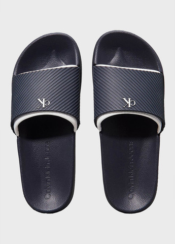 Темно-синие кэжуал шлепанцы Calvin Klein Jeans