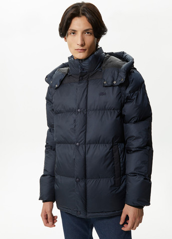 Темно-синяя демисезонная куртка Lacoste