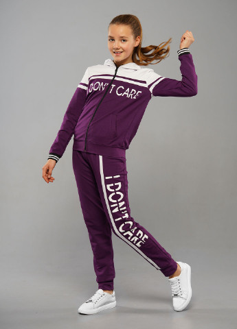 Фиолетовый демисезонный спортивный костюм брючный Tiaren Sansa