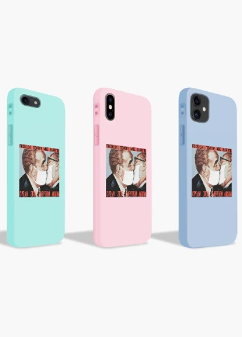 Чехол силиконовый Apple Iphone 8 plus Поцелуй Брежнева и Хонеккера Карантин Белый (6154-1424) MobiPrint (219518384)