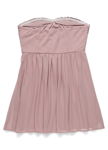 Темно-рожева коктейльна сукня кльош, в стилі армпір, з відкритими плечима Even & Odd однотонна