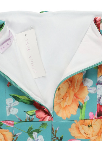 Зелена кежуал сукня True Violet з квітковим принтом