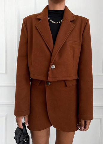 Костюм (жакет, юбка) SHEIN (341735484)