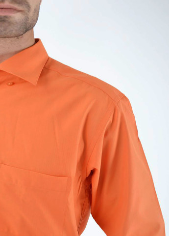 Оранжевая кэжуал рубашка с логотипом Ager с длинным рукавом