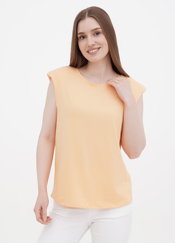 Светло-оранжевая летняя футболка Orsay