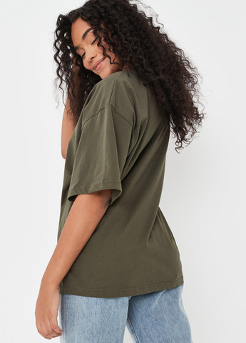 Хаки (оливковая) летняя футболка Missguided