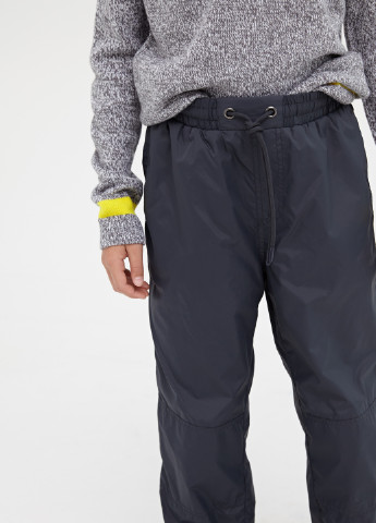 Темно-серые кэжуал демисезонные брюки прямые SELA