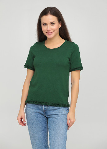 Темно-зеленая кэжуал футболка Ann Taylor