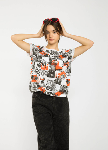 Комбинированная летняя футболка Reporter Young