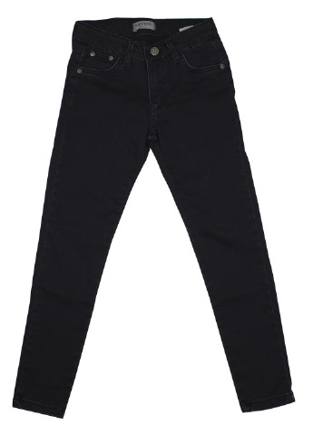 Черные демисезонные зауженные джинсы Breeze