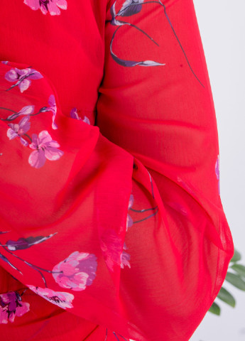 Комбинезон Sarah Chole комбинезон-шорты цветочный красный кэжуал полиэстер, шифон