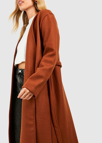 Коричневе демісезонне Пальто Boohoo