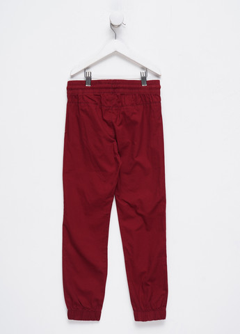 Бордовые кэжуал демисезонные брюки джоггеры H&M