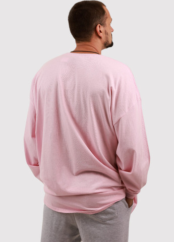 Лонгслів Gildan однотонний світло-рожевий кежуали трикотаж, бавовна