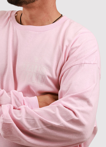 Лонгслів Gildan однотонний світло-рожевий кежуали трикотаж, бавовна