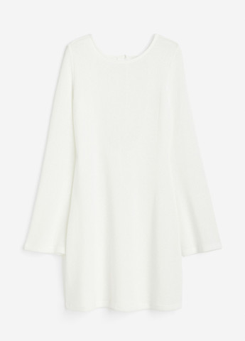 Белое кэжуал платье силуэтная H&M однотонное