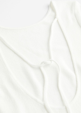 Белое кэжуал платье силуэтная H&M однотонное