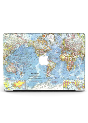 Чехол пластиковый для Apple MacBook Pro 15 A1707 / A1990 Карта мира (World map) (9649-2396) MobiPrint (218857634)