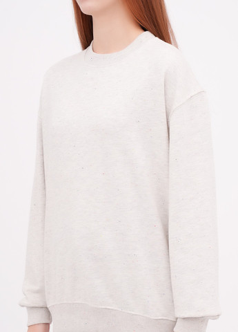 Світло-сірий світшот EQUILIBRI меланж без декору (355383123)