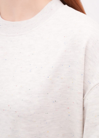 Світло-сірий світшот EQUILIBRI меланж без декору (355383123)