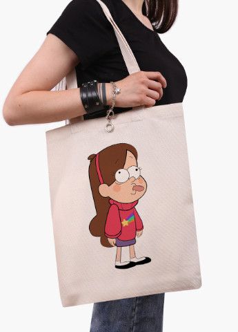 Еко сумка шоппер біла Мейбл Пайнс Гравіті Фолз (Mabel Pines Gravity Falls) (9227-2625-WT) екосумка шопер 41*35 см MobiPrint (216642052)